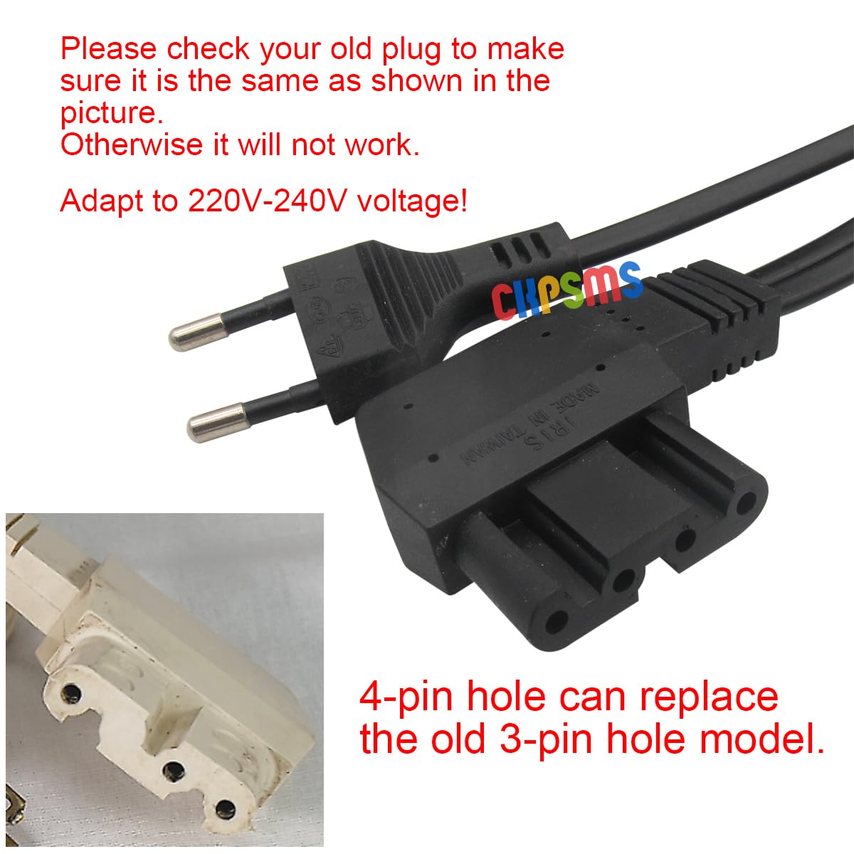 CKPSMS-Marke - #325.213.14 + 329.164.04 220V FUSSBEDIENPEDAL + KABEL PASSFORM FÜR Bernina Nähmaschine 830.831.800 RUNDER TYP
