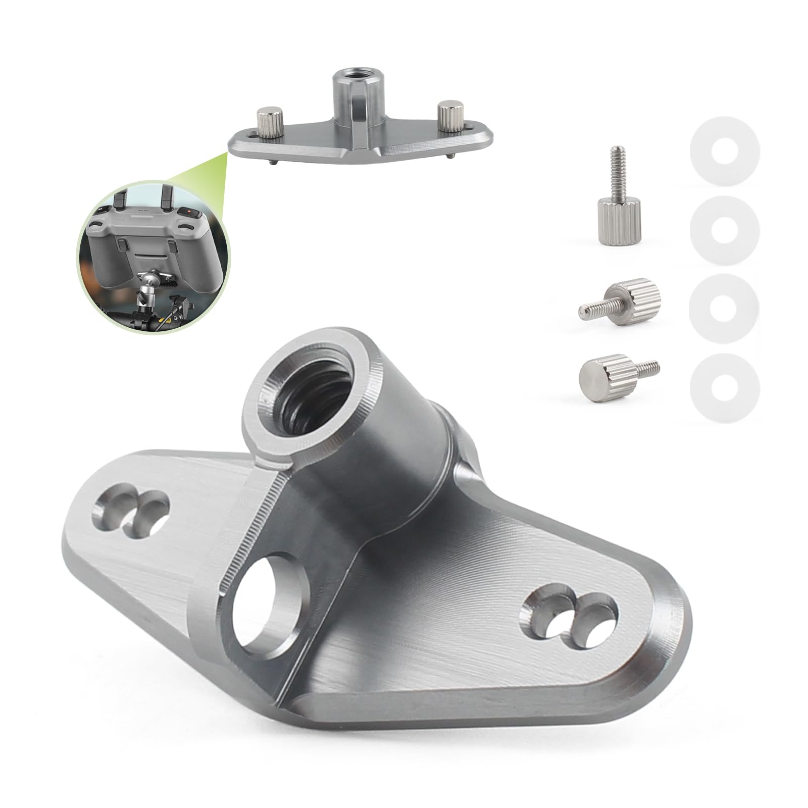 HBIHGHHONG Upgrade RC RC2 Bike Mount Adapter for DJI Mini 3/Air 3/Mini 3 Pro/Mini 4 Pro/Remote Control Riding Bracket for DJI Air 3 Bike Holder Base Remote Control with Screen Accessories