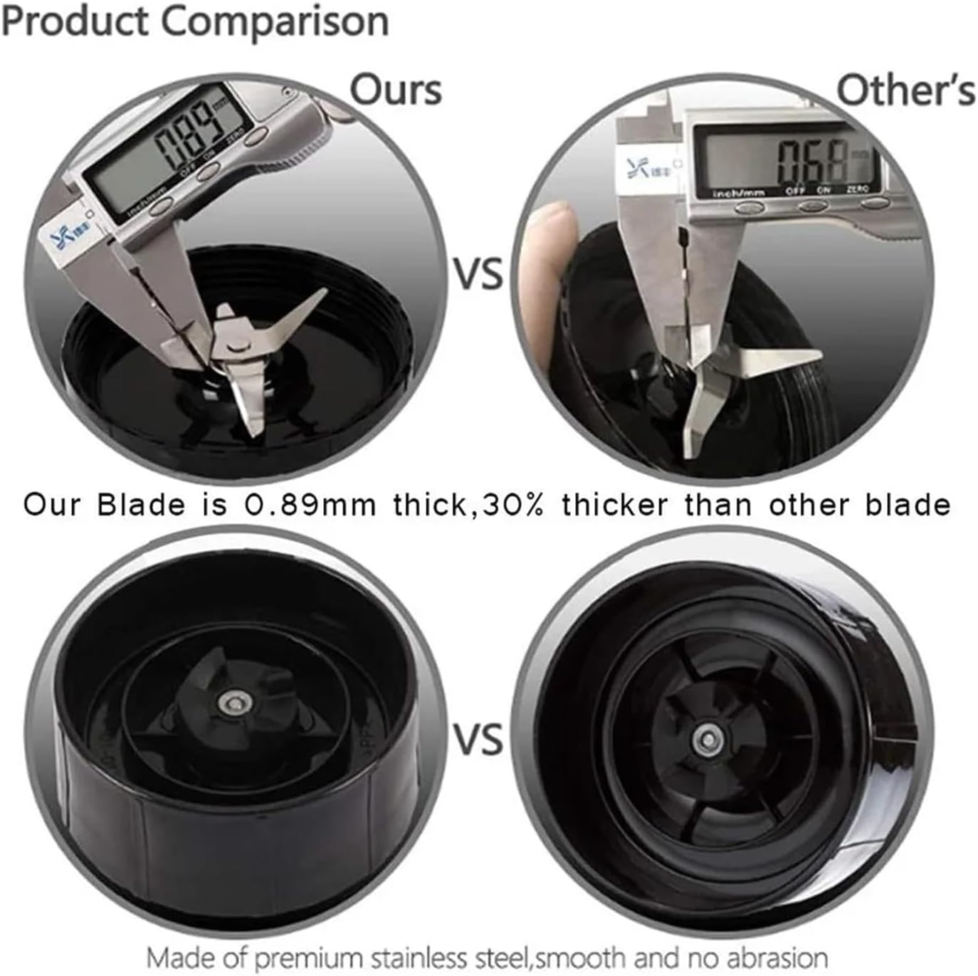 Replacement Flat Blade, Compatible With Original Magic Blender Mixer Juicer MB1001 250W