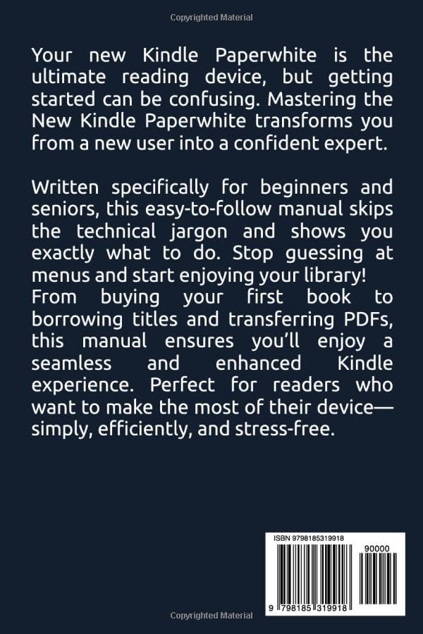 The 2026 Kindle Paperwhite User Manual: Your Ultimate Kindle Paperwhite Guide for Beginners, Seniors & New Users image 3
