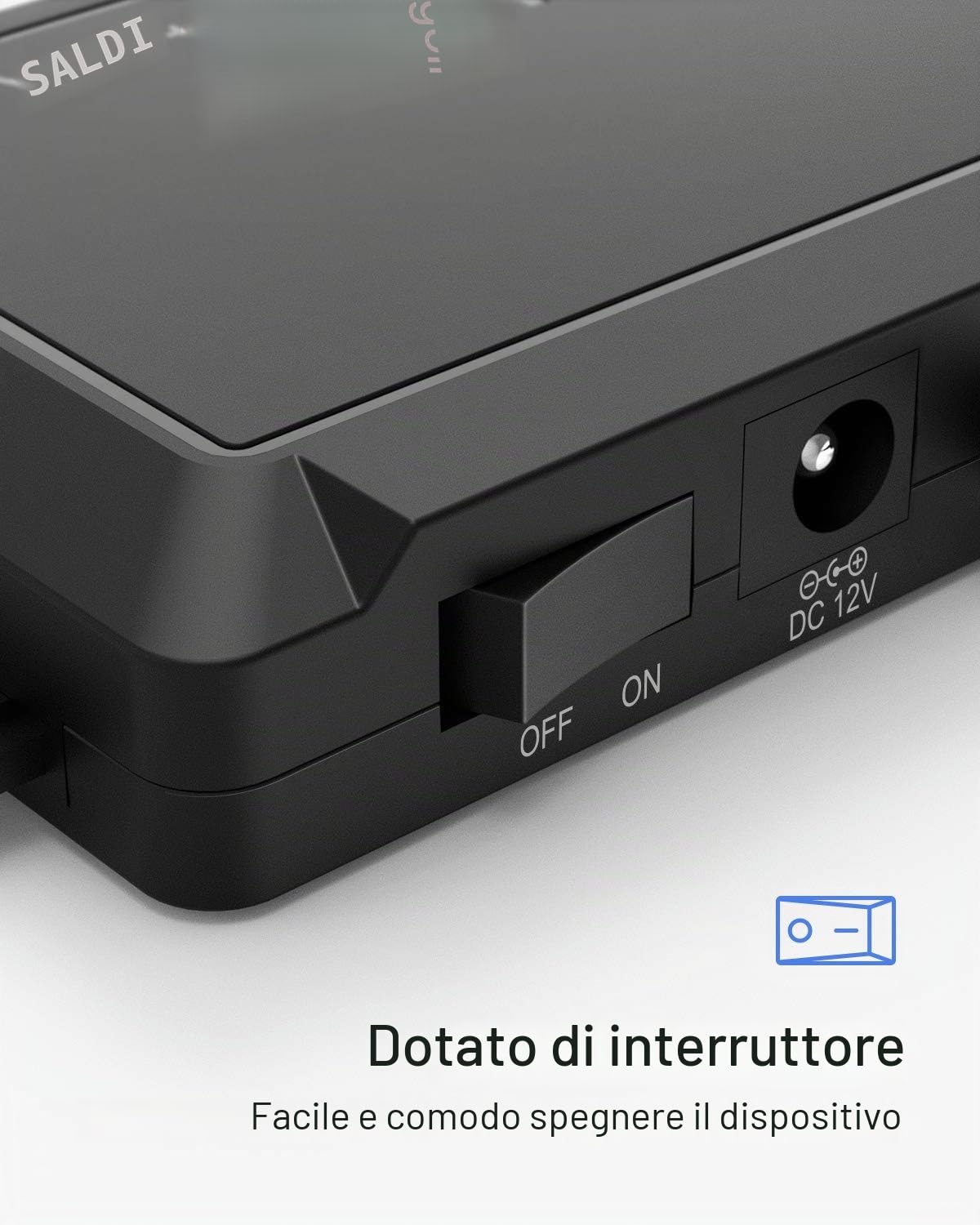 Inateck USB 3.0 a IDE/SATA Lettore di Dischi rigidi Esterni Applicabile a HDD/SSD da 2,5"/3,5", Adattatore da IDE a USB con Alimentatore 12V/2A, SA03001