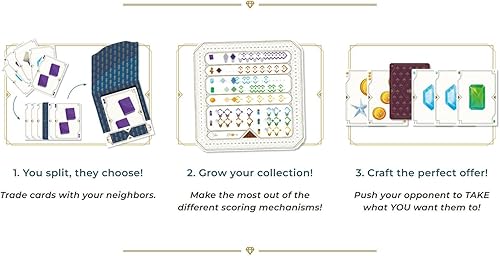 Miniatura 9 de El gran juego de mesa dividido para 2-7 jugadores | Juego de cartas de dibujo para adultos y familias