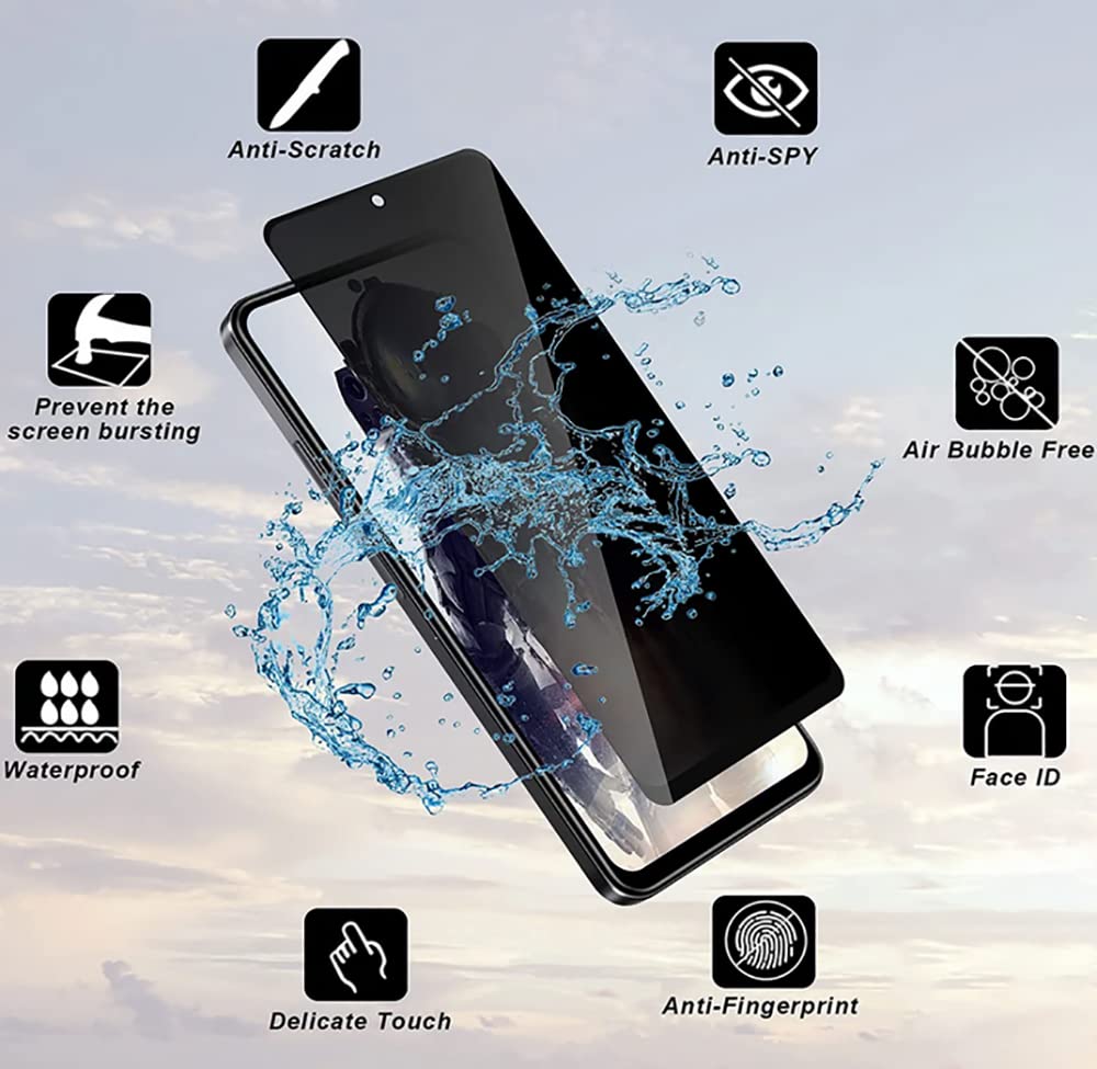 Film Protecteur Dipos Pour Xiaomi Redmi Note 12 Pro 5G – Privacy, Mat, Noir