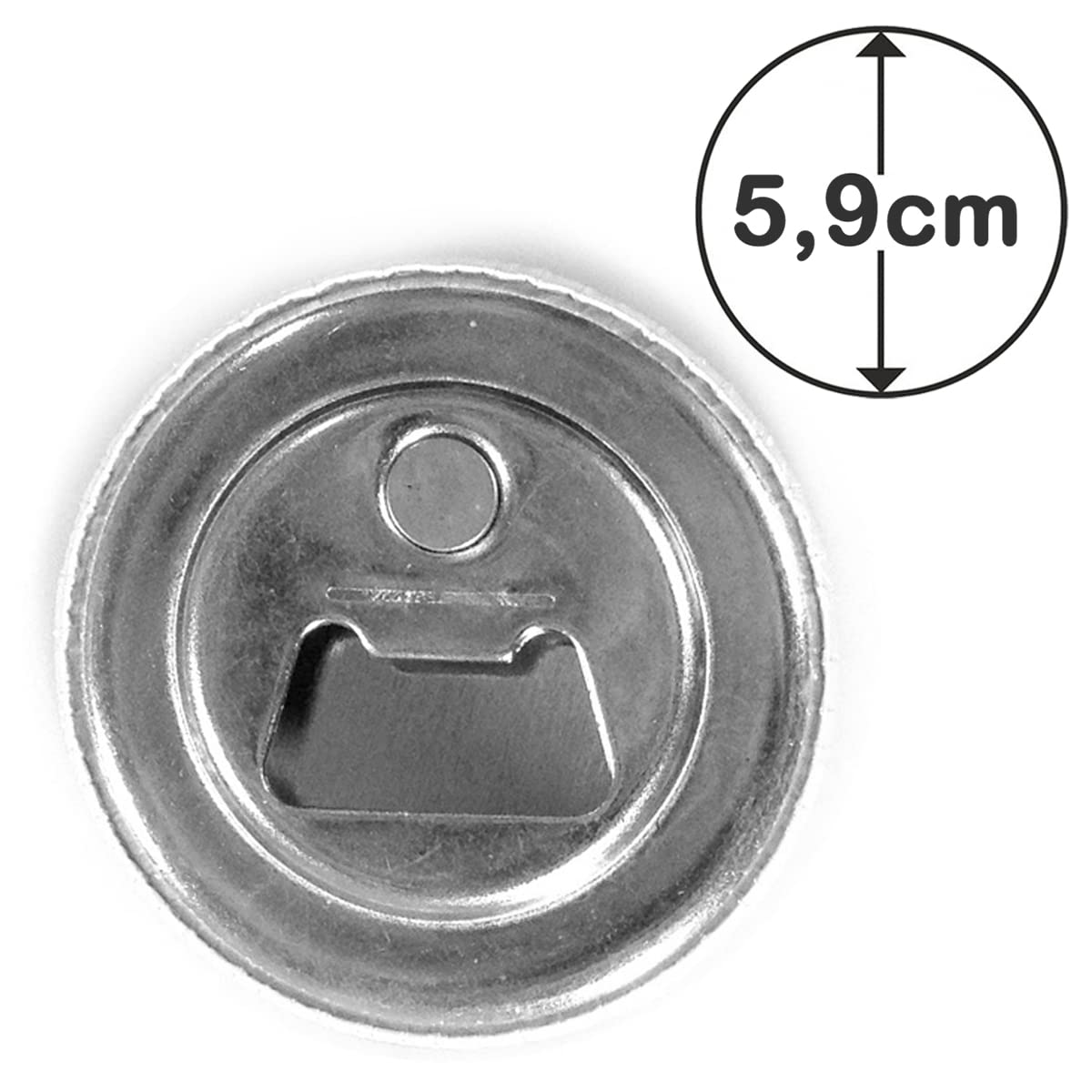 Badgmania Décapsuleur Aimant Magnétique Anniversaire 10 Ans Mariage Noces D'Étain - Anneaux Mariage - 5.9cm - Ouvre Bouteille Frigo