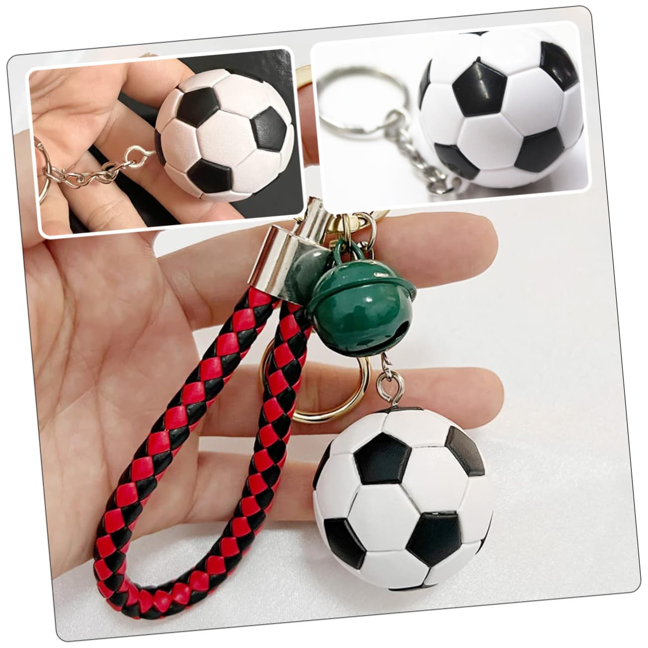 TOYANDONA Llavero De Fútbol ​​Anillos Deportivos Llaveros De Cumpleaños Con Temática De Fútbol ​​ Para De Plástico Para
