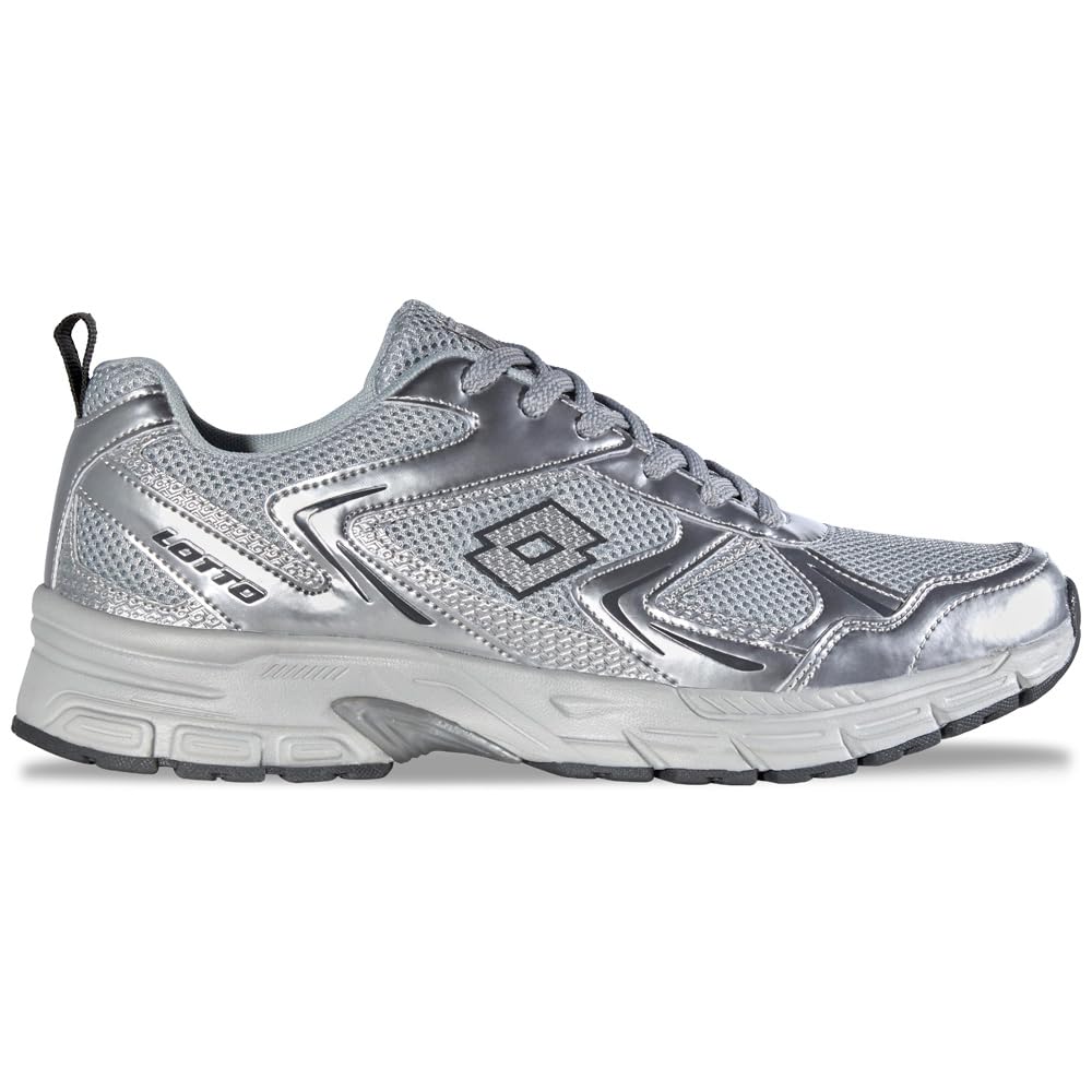 Lotto Kitaura Unisex, Scarpe da Ginnastica Adulto, Silver Lt Grey, 37 EU