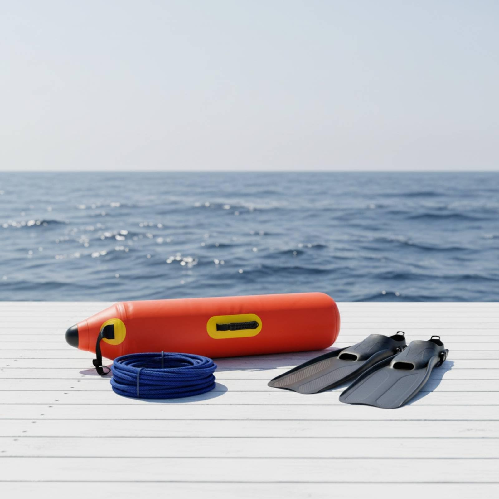 Fishing Boa Segnalazione Mare Galleggiante Pesca Pallone Boa Segnalatore Nautico in PVC Resistente con Maniglie Rinforzate E Punti di Fissaggio Adatto
