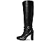 Lauren Ralph Lauren Collins Burnished Leather Tall Boots Heel - Left View