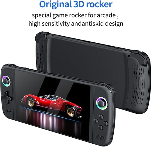 Miniatura 6 de M27 - Consola de juegos de mano retro, pantalla IPS de 7 pulgadas, portátil para juegos, 64G integrada con 20000 juegos, sistema Linux, más de 30