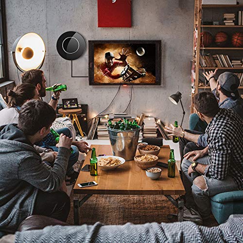 Amplified TV Antenna, Indoor Digital Antenna Long up to 250 Miles Range Support 4K 1080P and All Older TV's HDTV Antenna with Signal Booster,17ft Coax Cable/USB Power Adapter