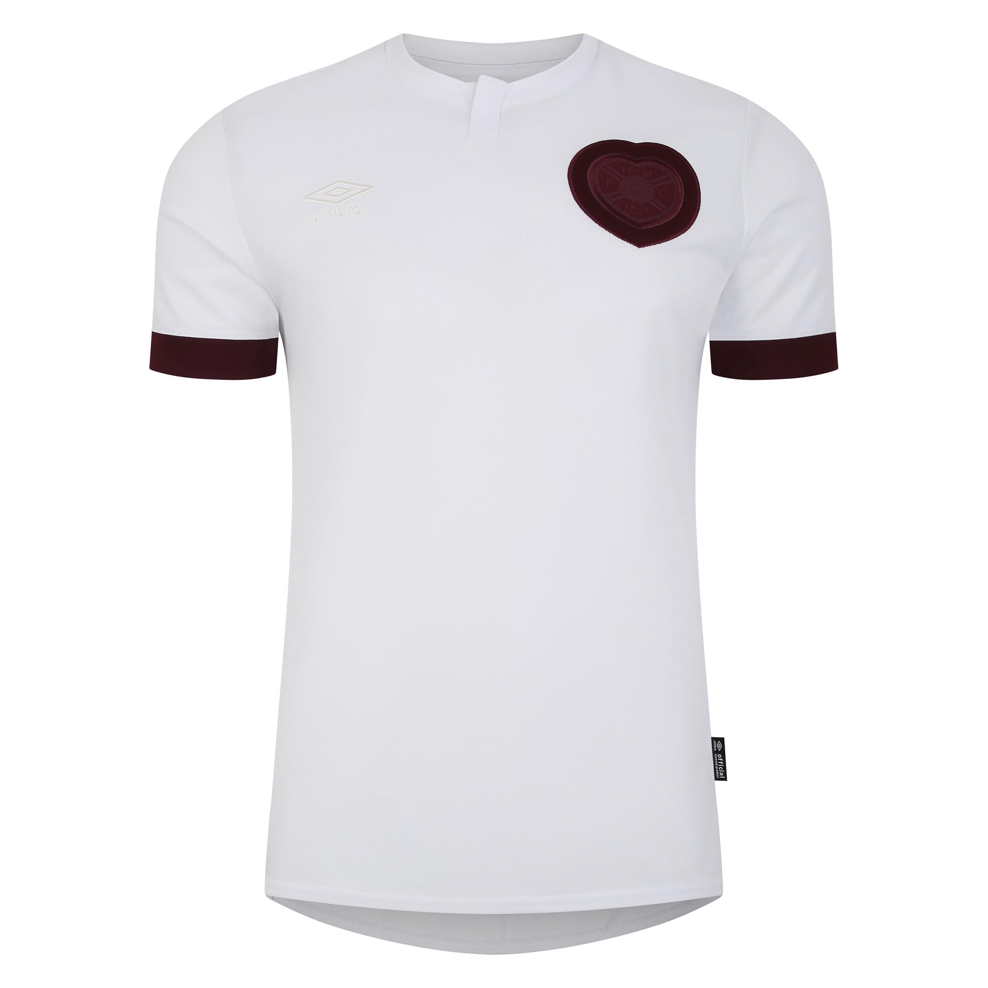 Umbro Mens 23/24 Heart of Midlothian FC Third Jersey, White