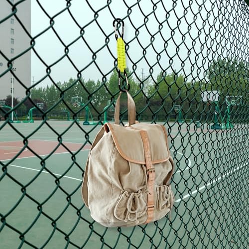 Image of BRAVESHINE Paracord Keychain Carabiner Clip, D Ring Lanyard Hanger Stroller Hook for Water Bottle, Key, Backpacks, Men, Women