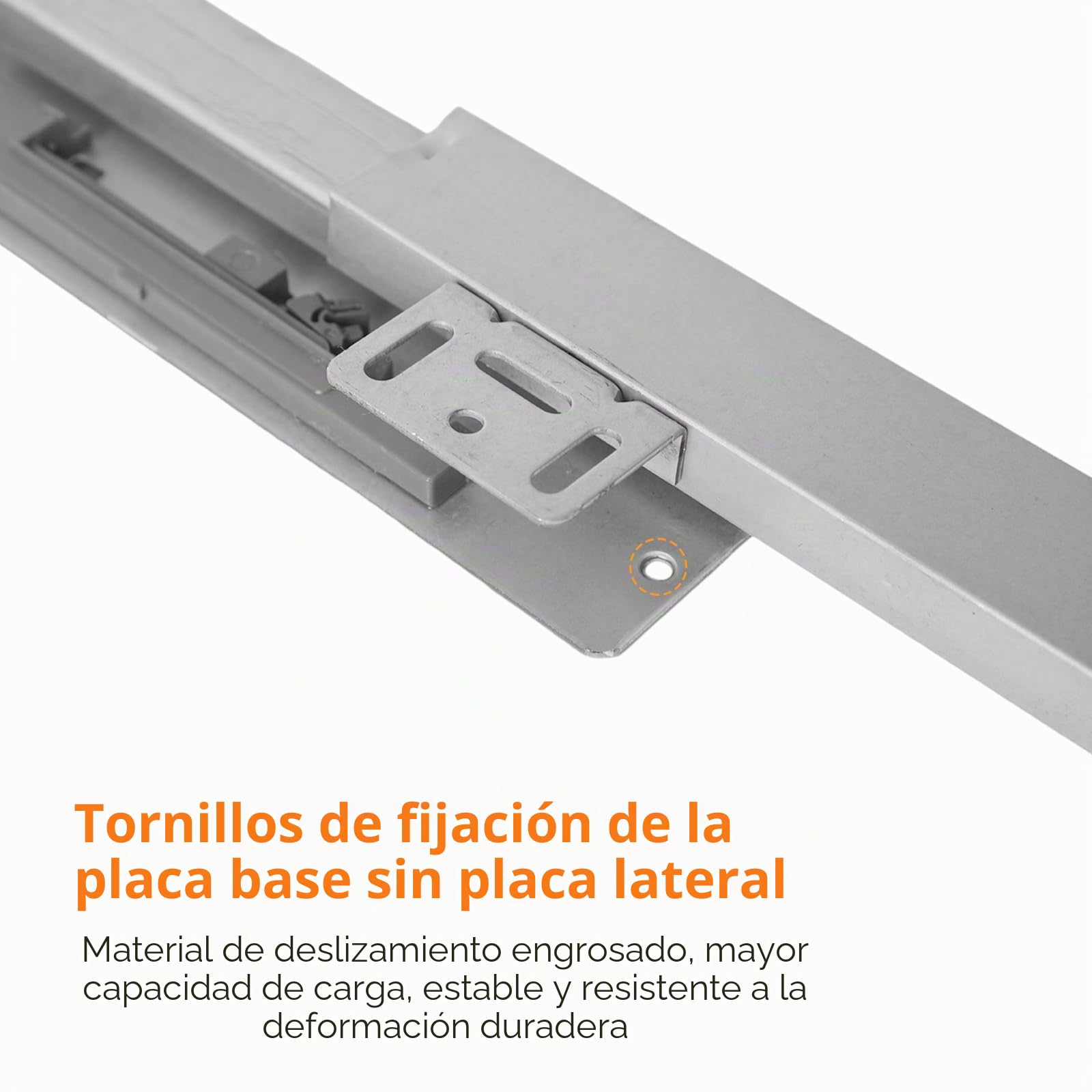 Guías de cajón de montaje inferior, guías de cajón de extracción total con capacidad de carga de 40 kg y amortiguación (55 cm (22 pulgadas))