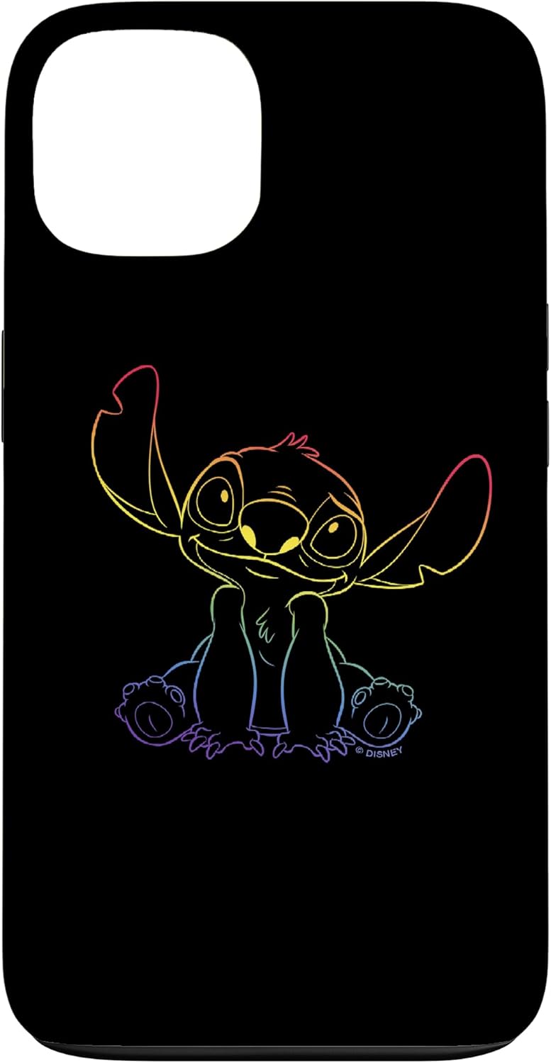 Disney Lilo & Stitch Rainbow Gradient Stitch Case for iPhone 16 Pro Max