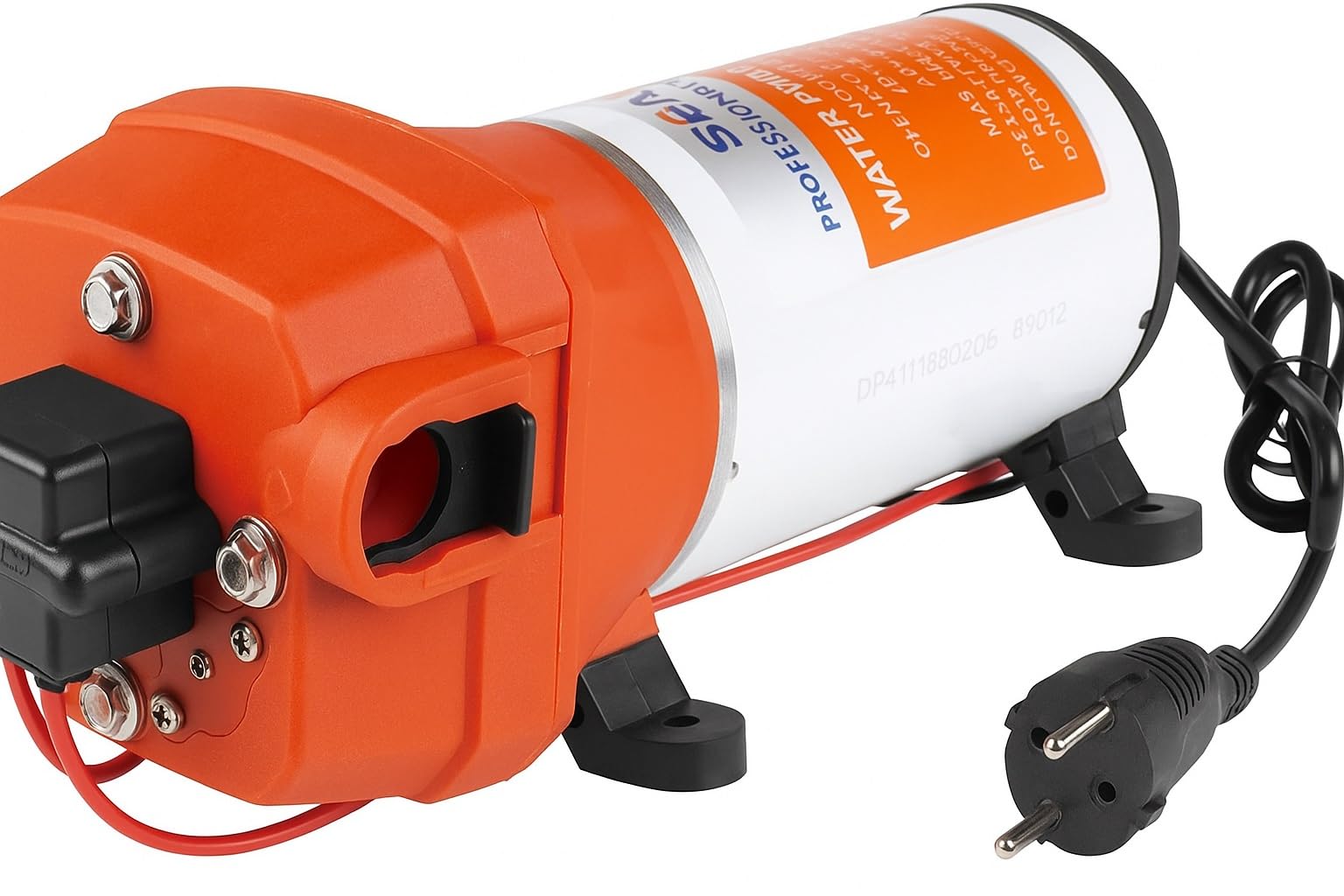 LIGHTEU, Seaflo SFDPA2-045-040-41 - Bomba de membrana de 220 V, 17,0 LPM, 2,8 bar, 41S, autocebante con bomba de diafragma de derivación para agua cuando sea necesario