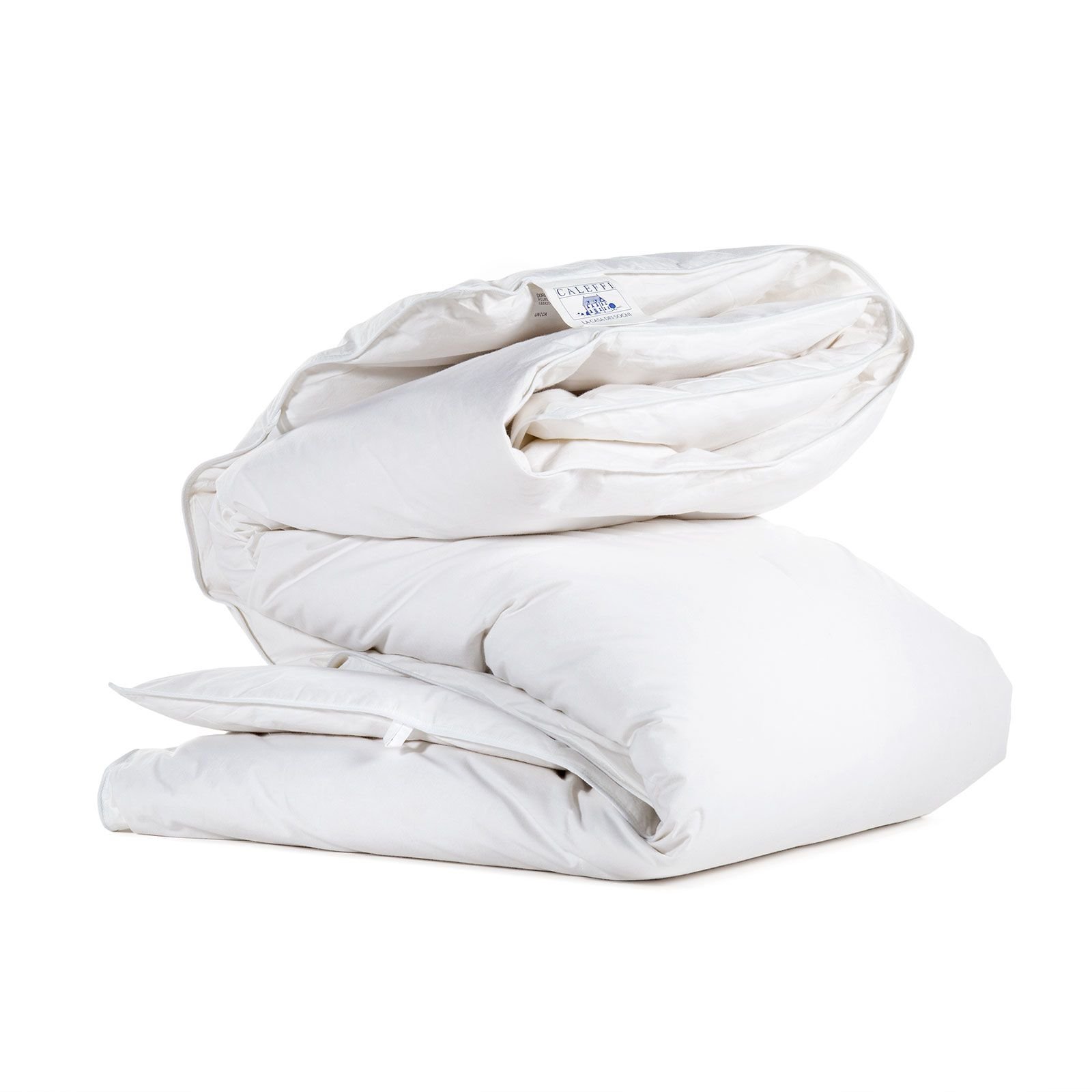 Caleffi Dormiplume Plume couette coton lit simple 1 personne naturelle