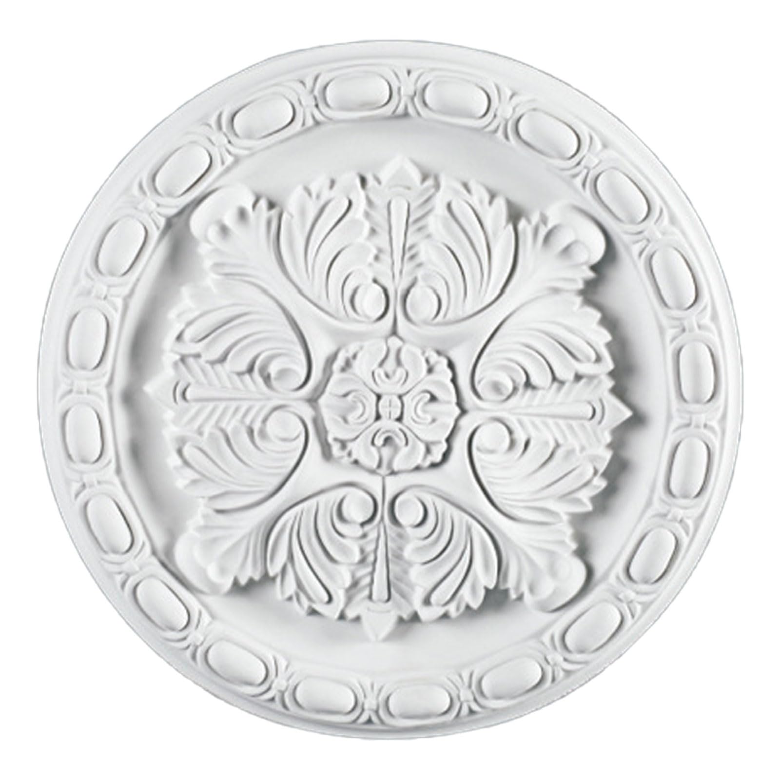 Foelanne White A Pu Decorative Ceiling Light Medallion White 29-70Cm(,29Cm)