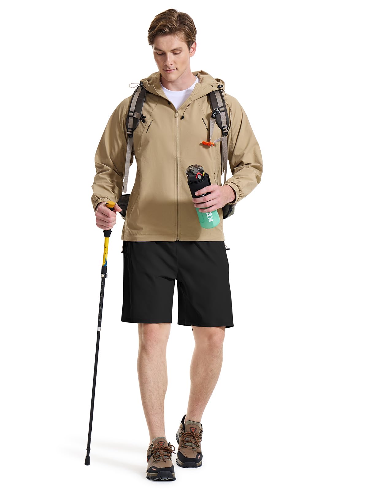Cimic Pantalon Corto Hombre para con Bolsillo, Transpirables de Secado Rápido Correr Ropa Deportiva Hombre, Gym, Fitness,Tenis