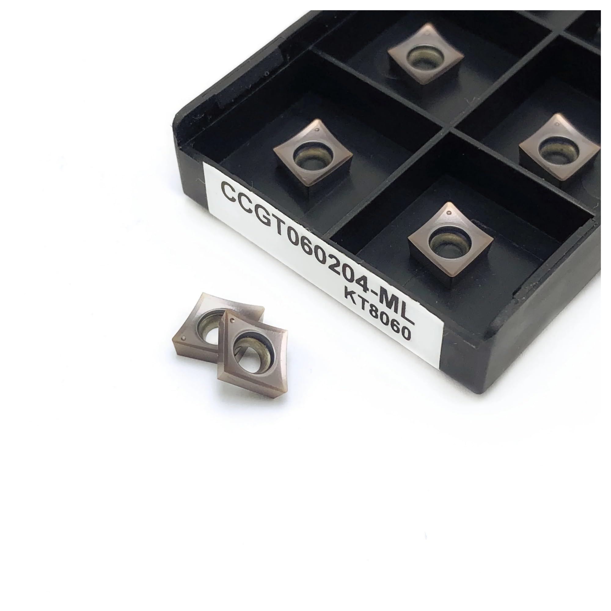 Plaquette carbure CCGT060204-ML KT8060 pour tournage acier boîte de 10 pièces