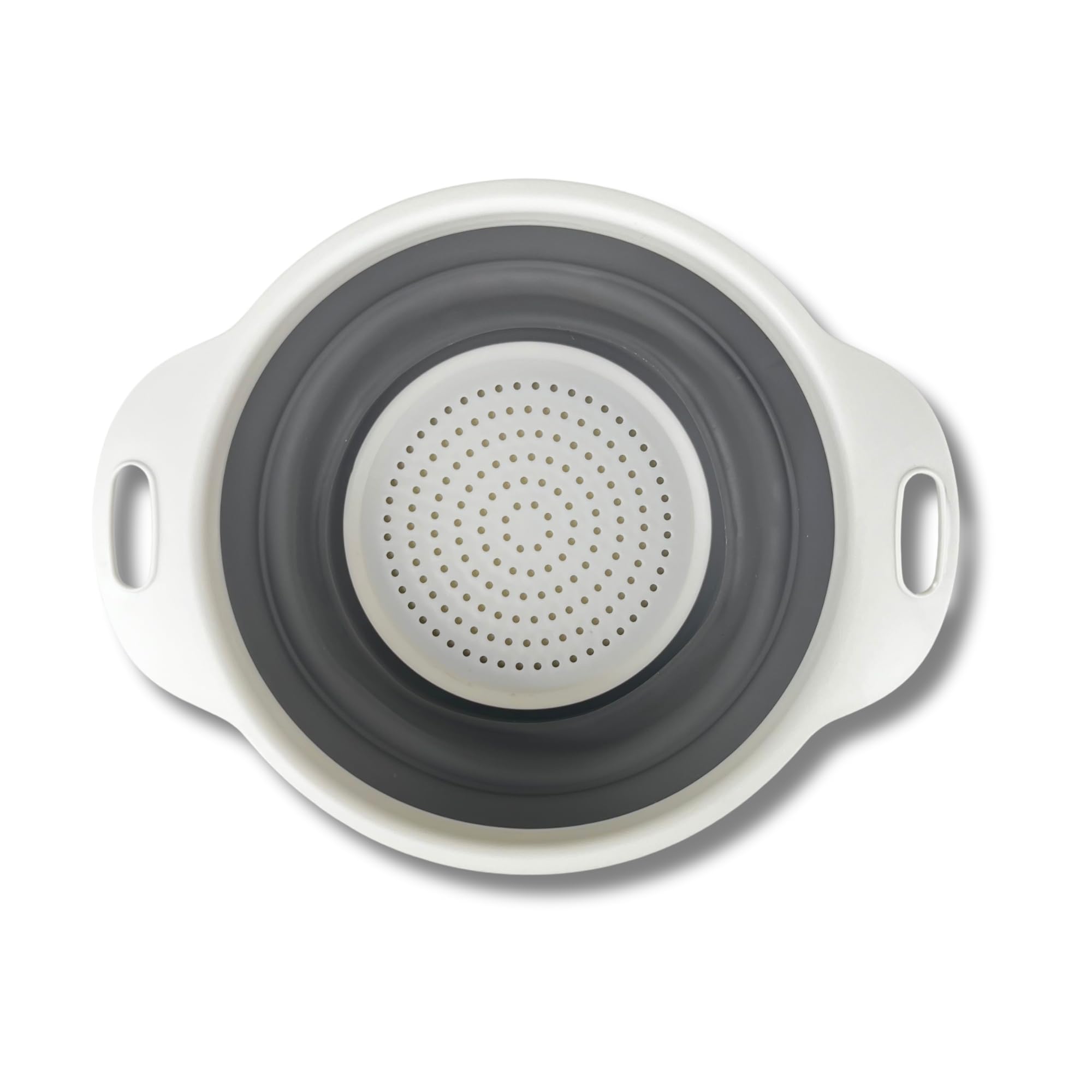 Égouttoir à Vaisselle Pliable - Blanc/gris