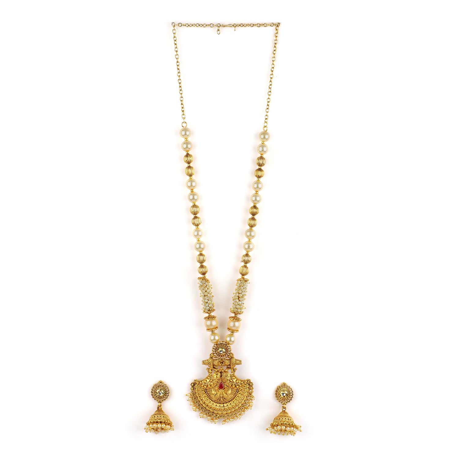 Rubans Women Gold-Plated Handcrafted Jewellery Set (B0D6G95VN9) Amazon Price History, Amazon Price Tracker
