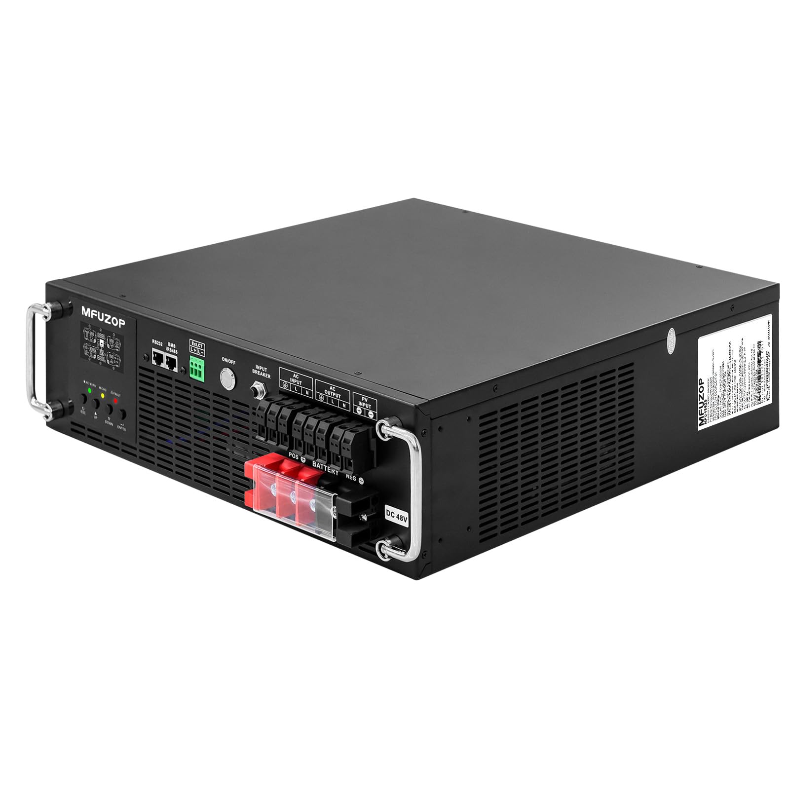 48V 6200W 3U Rack Hybrid Solar Wechselrichter 120A MPPT Reiner Sinus