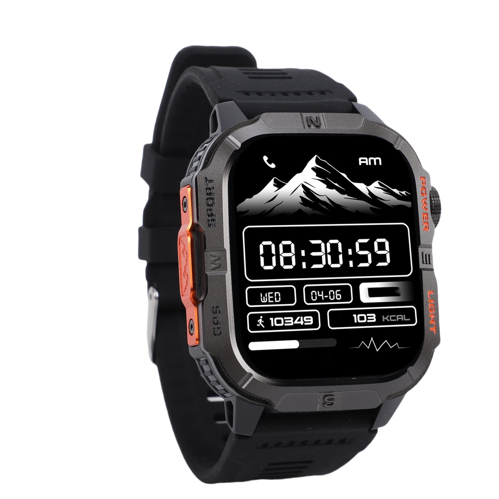 Smart Watch, Smartwatch Fitness Tracker Impermeabile IP68 per Monitoraggio Sonno, Orologio Sportivo Fitness con Display HD 2 Pollici per Uomo Donna, Regalo Tecnologico (BLACK)