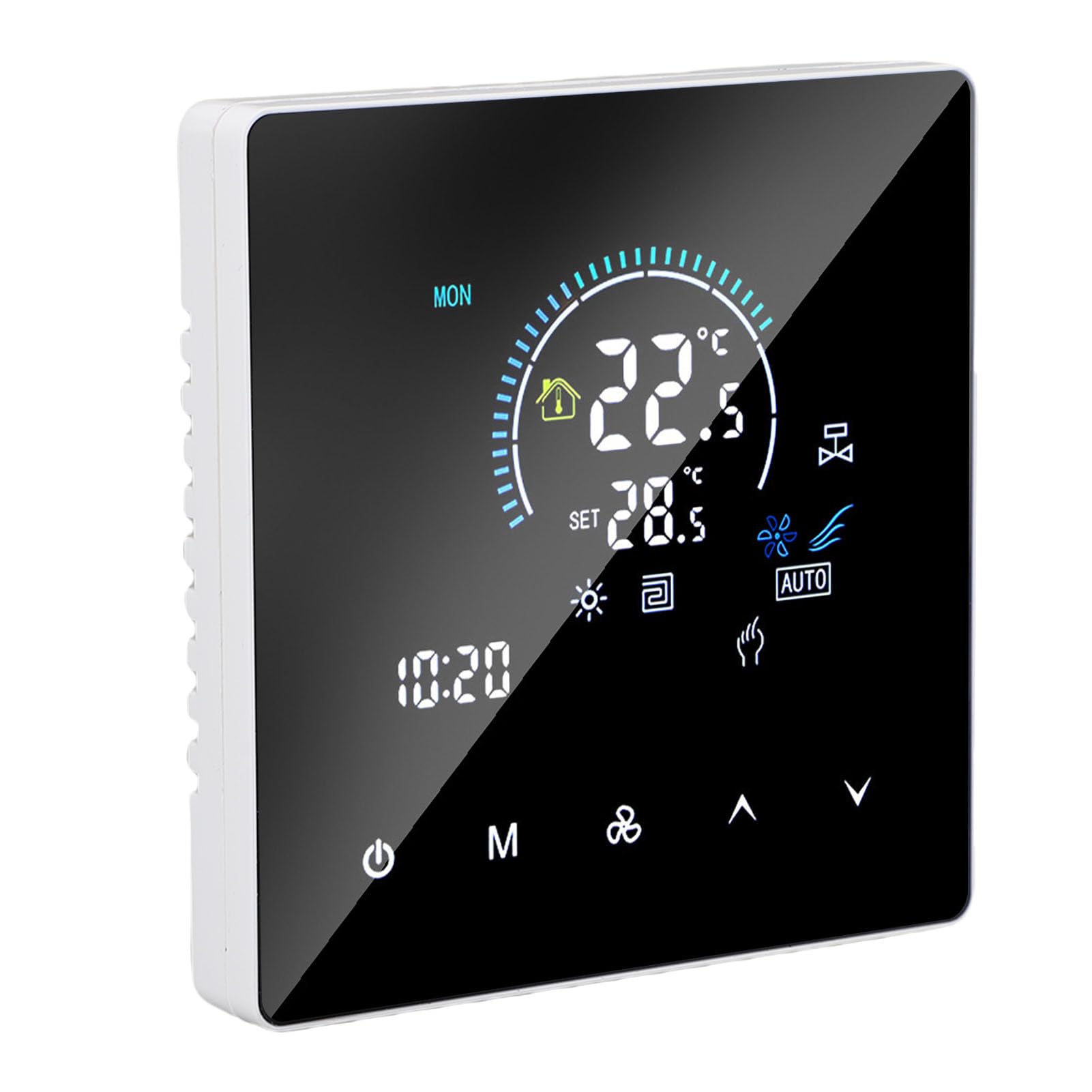 Fyearfly programmierbares WLAN Raumthermostat Touchscreen Fußbodenheizung Klimasteuerung 5-60℃