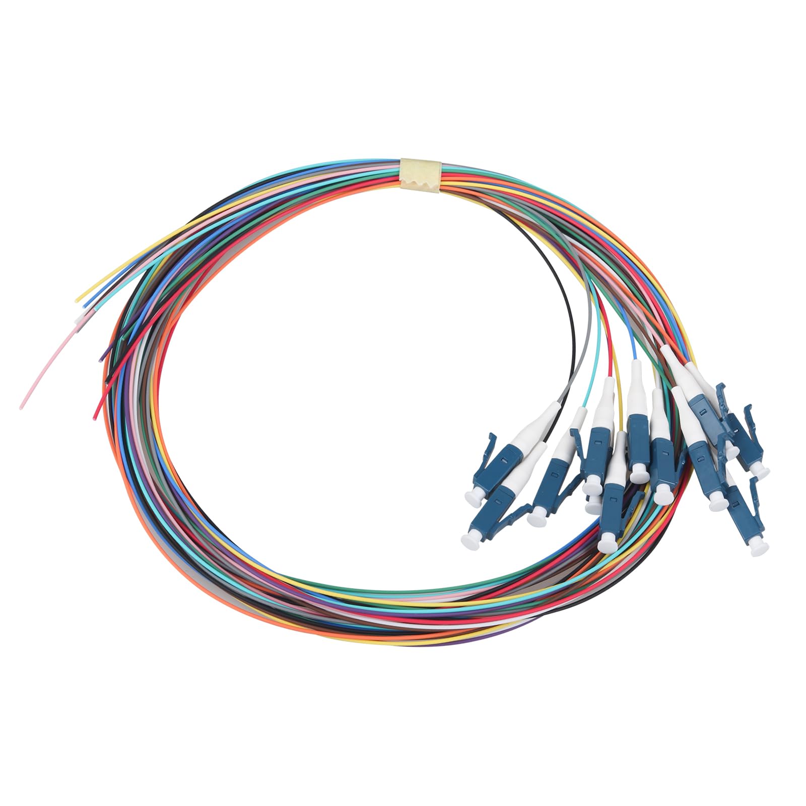 LC-SM Boîtier en fibre optique duplex 12 ports avec bobine monomode LC-UPC (comprend 1,2 m Pigtail et 6 coupleurs)