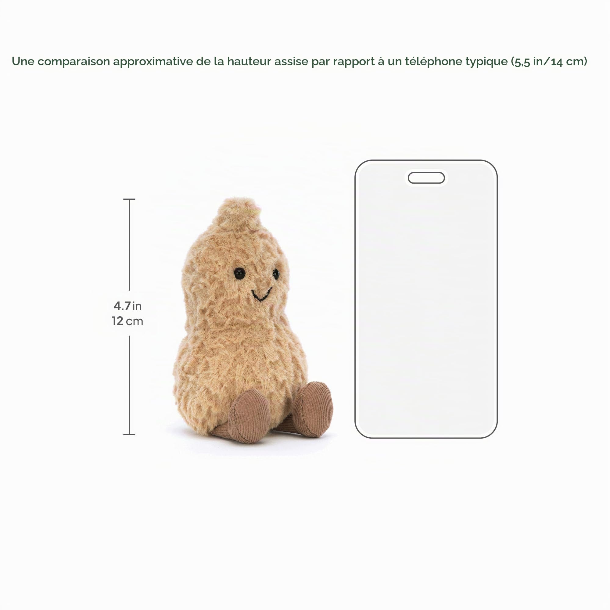 Jellycat Amuseable Peanut - L: 5 cm x l: 7 cm x h: 15 cm