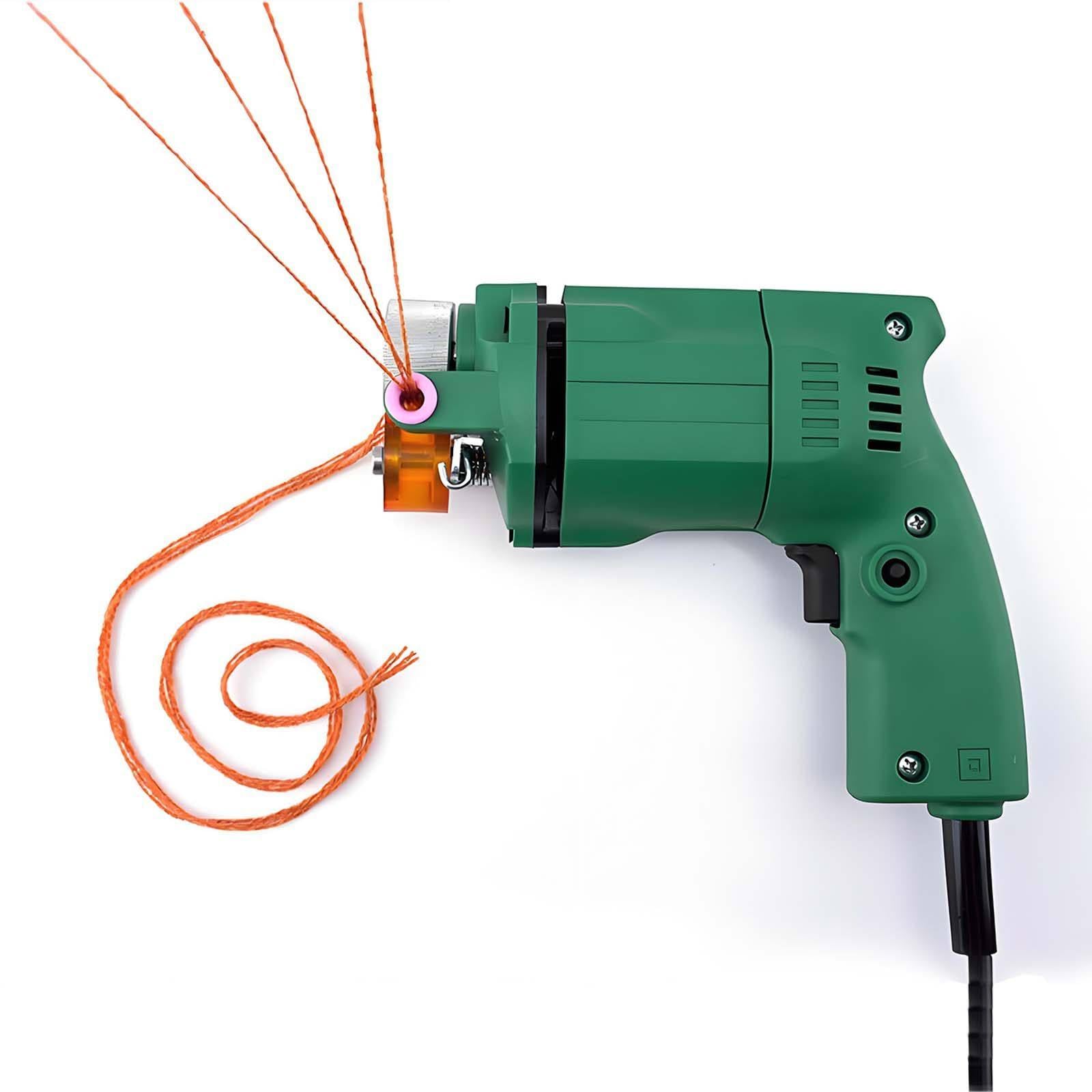 SICWEDIM Yarn Twisting Guide Machine, 230W Multi-Strand Yarn Combiner, Anti-Tangle Yarn Organizer with Constant Tension for Tufting Gun, Handmade Rug Carpet Making