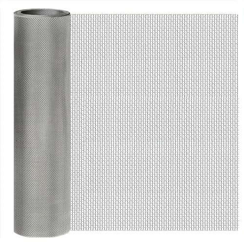 Image of 10 Mesh Stainless Steel Wire Mesh Screen 304, 15.7 inchx 147 inch, 2mm Hole | 0.45mm Sturdy Wire Metal Mesh Sheet, Easy to Cut, Rustproof & Heat-Resisting, for Window Screen, Vent, Cage, BBQ, DIY