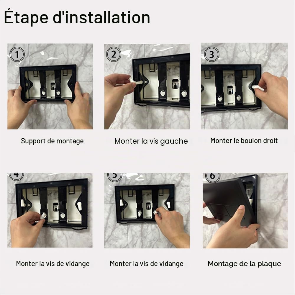 Plaque de commande WC compatible avec les plaques de commande Geberit Sigma, UP300 & UP320, double chasse (doré)