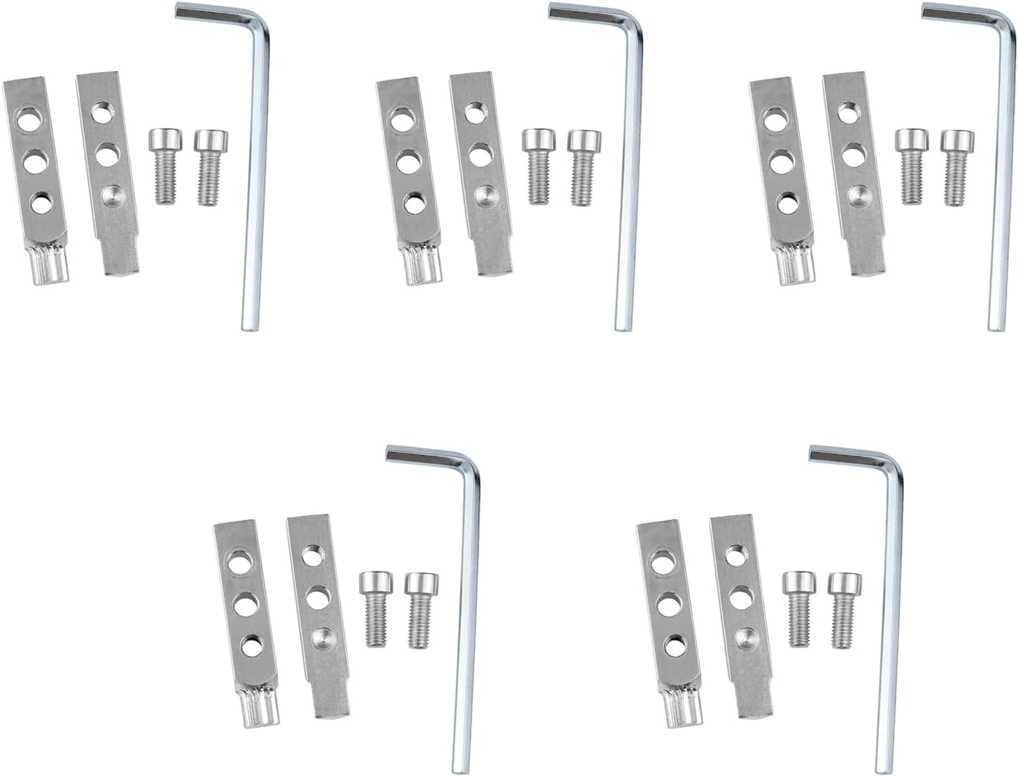 5 Pcs Stripped Screw Extractor Set for Damaged Screw Remover and Extractor, Broken Screw Removal Tool Set for Pipes 1/2" and 3/4"