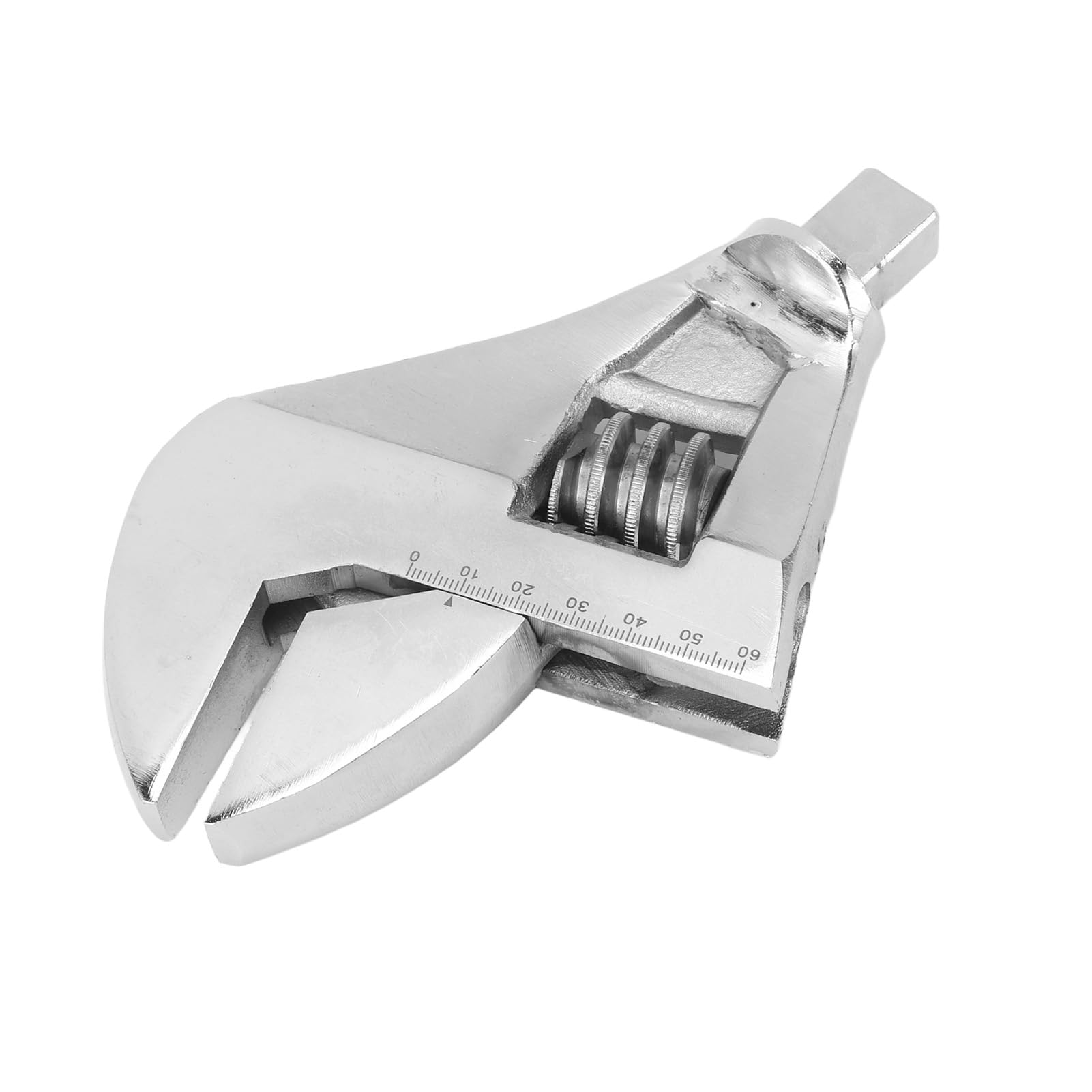 Głowica klucza wymiennego Głowica klucza nastawnego z dużym otworem Głowica klucza skrętnego ze stali wanadowej dla mechaników (0‑57mm / 0‑2.2in)
