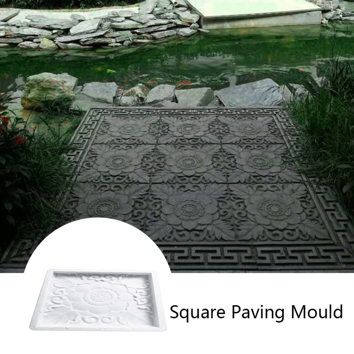 Moules en béton, moule de pavage carré moules en béton de jardin fabricant chemin tremplin pour chaussée passerelle pour un usage quotidien
