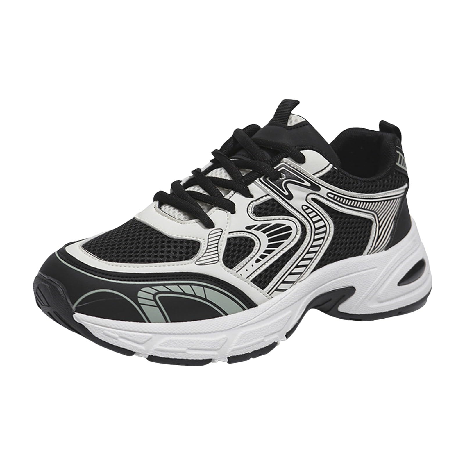 Damen Walkingschuhe Laufschuhe Leichte Joggingschuhe Atmungsaktiv Fitnessschuhe Bequeme Sportschuhe Dicke Sohle lässige Sportschuhe