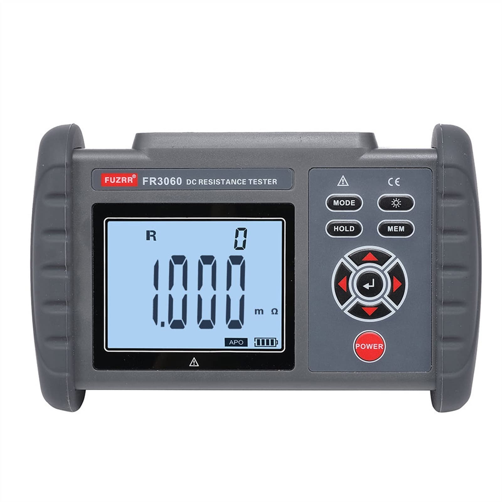 Probador de baja resistencia Probador de resistencia digital DCGround Resistencia Probador -Ohmeter 10 UΩ FR3060A