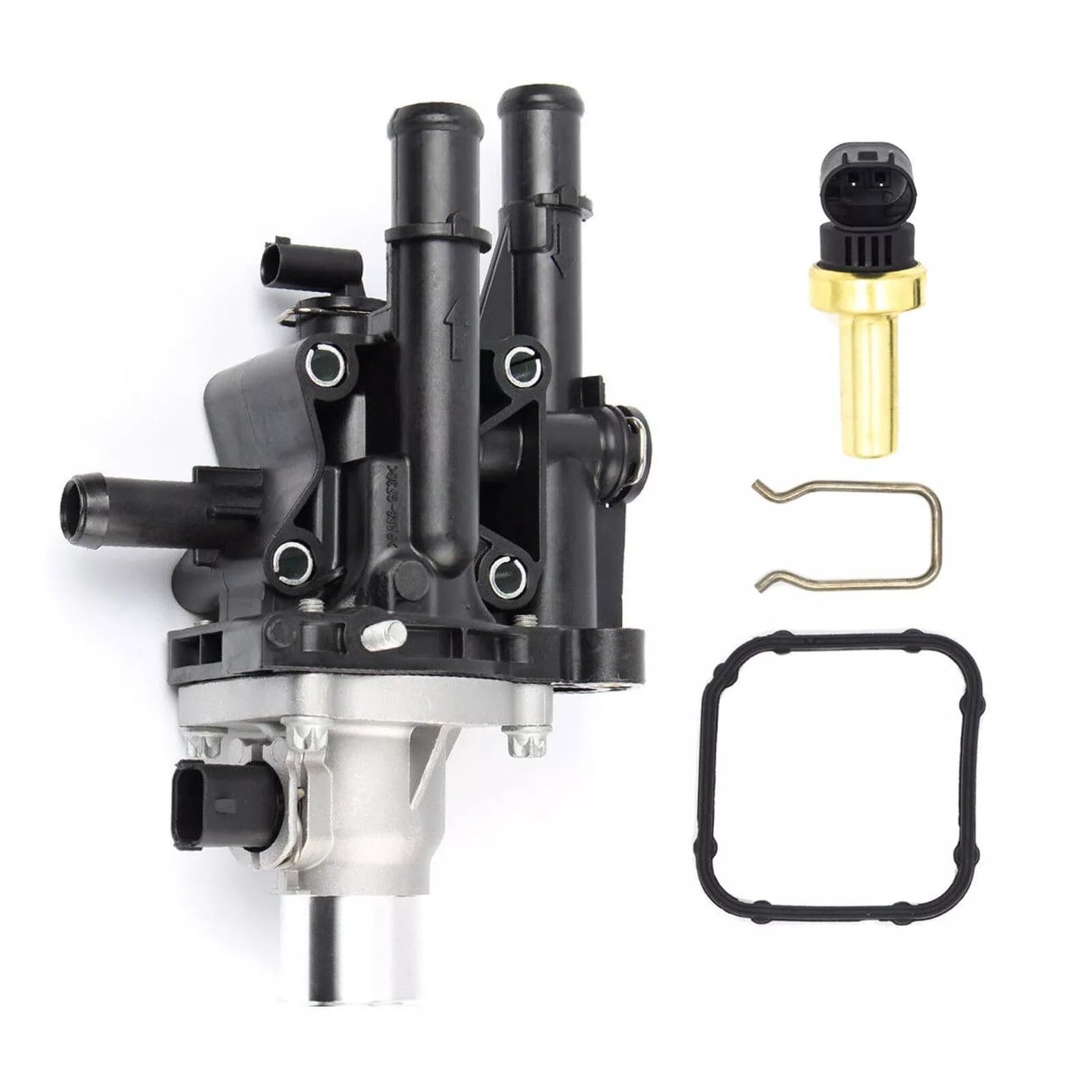 Uniwersalne Thermostat Obudowa termostatu płynu chłodzącego silnika samochodu pasuje do Vauxhall pasuje do Opel pasuje do Astra pasuje do J Insignia pasuje do Zafira Car Thermostat