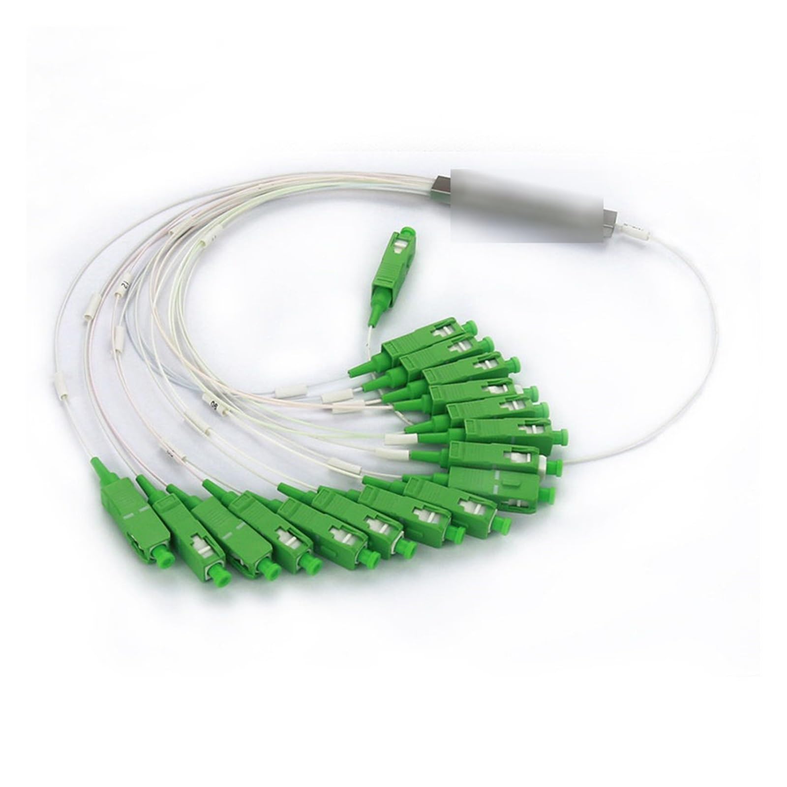 Lot de 10 répartiteurs de fibre optique PLC SC/AC SM 0,9 mm en tube d'acier FT-TH 1 m connecteur SC 1:16(SC UPC)