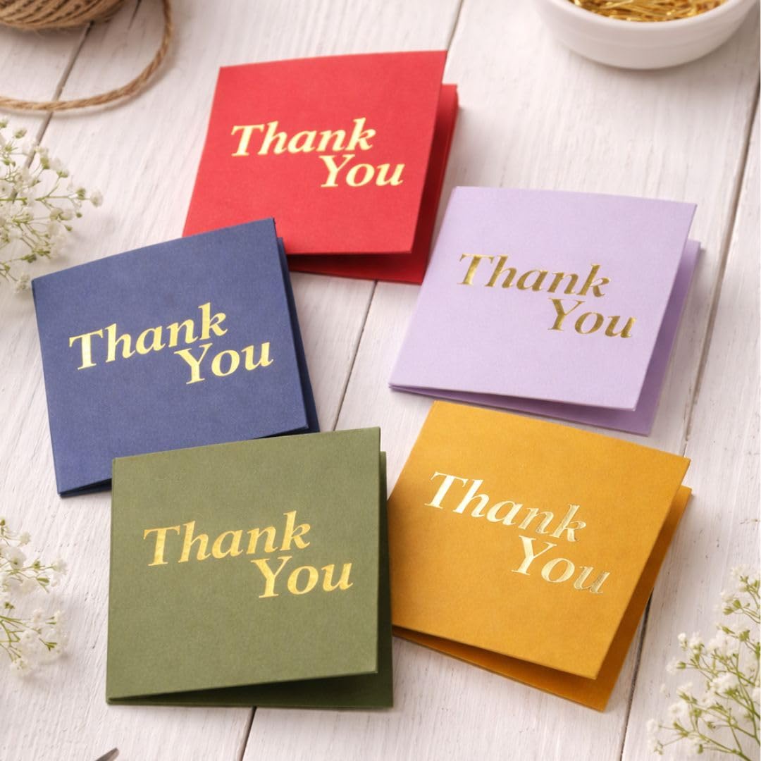 SATYAM KRAFT 20 Pcs Small Traditional Printed Gift Tags for Notecards, Gifting, Anniversary, Birthday, Thanksgiving, Wedding, Marriage, Engagement Wishes (Thank You)-image-44
