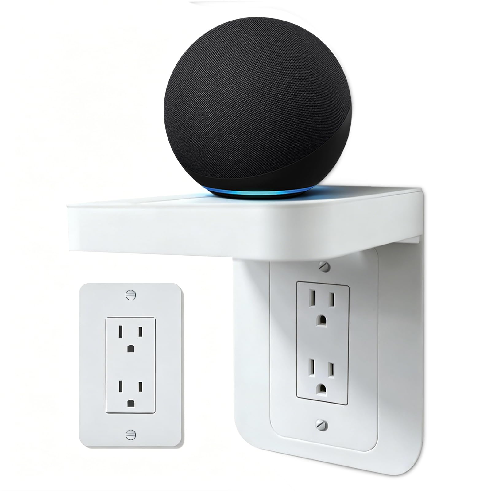 【美品】Apple Pod mini ＋ ウォールマウントホルダー Apple Homepod mini Wall Mount,OutletShelf Holder, Outlet-shelves