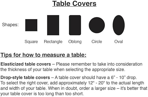 Miniatura 3 de Fox Valley Traders Funda elástica de vinilo de mármol para mesa de banquetes