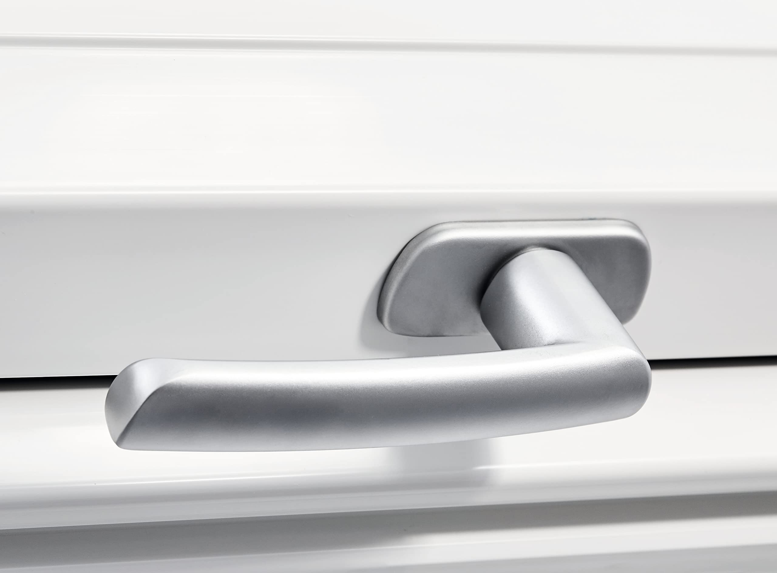 Original Roto Fenstergriff | Fenster Griff für Dachfenster der Baureihe R6 und R8 Kunststoff | Farbe Silber