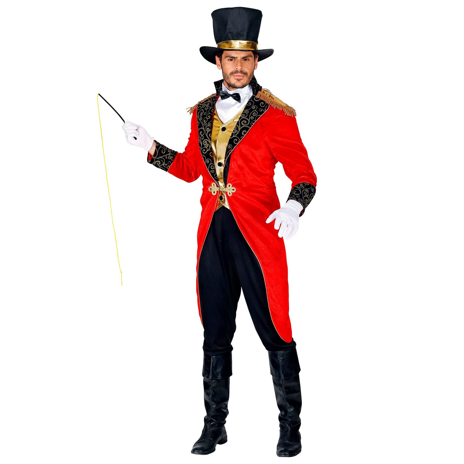 W WIDMANN Milano Party Fashion - Costume da Direttore di Circo da Uomo | Costume da spettacolo in stile domatore per circo, carnevale e feste a tema