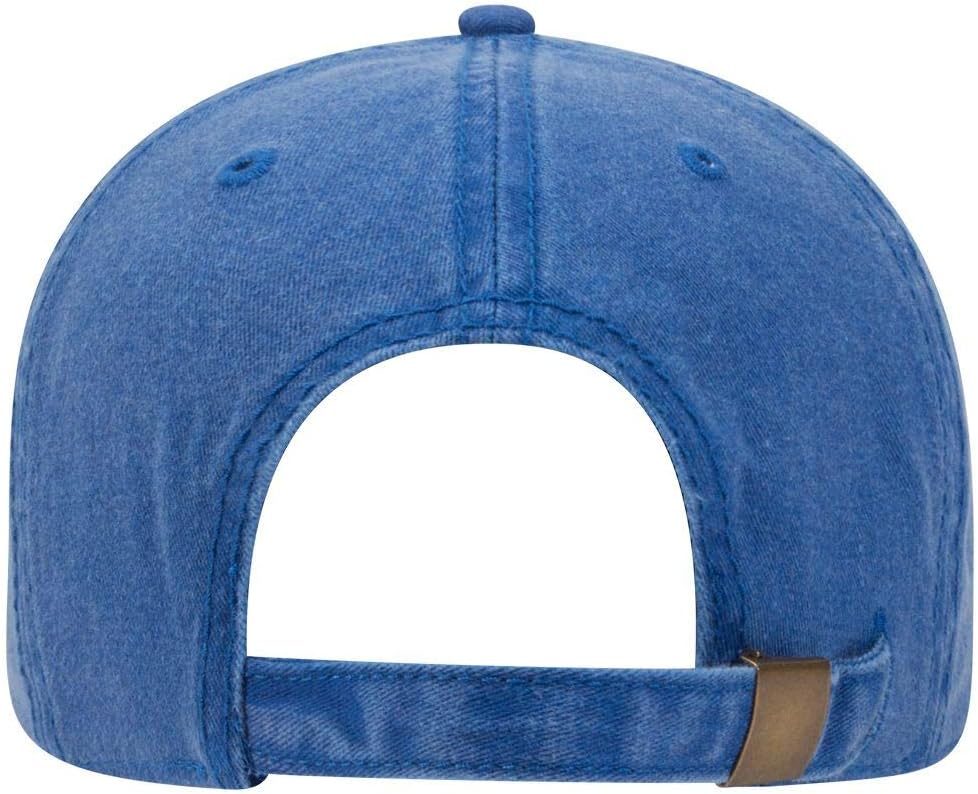 OTTO 6 Panel Low Profile Garment Washed Pigment Dyed Baseball Cap - Image 3