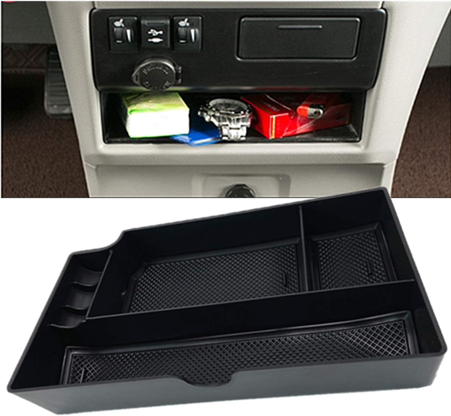 Compatible with Toyota Sienna 2011-2020 Accessories Center Console Tray Organizer