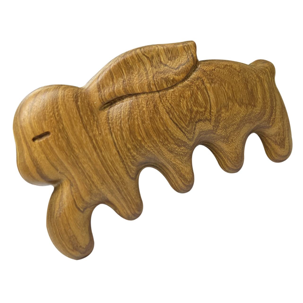 minkissy 5pièces Peigne Bois Naturel à Dents Larges Pour Cheveux Bouclés Outil De Démêlage Doux Et Confortable Pour Expérience Sans