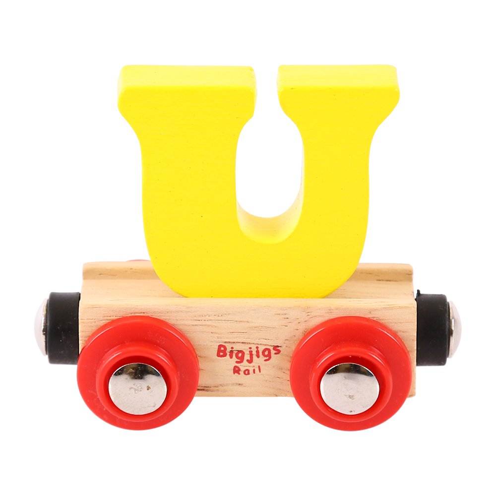 Bigjigs Rail Rail Name Letter U (Yellow) — image 1