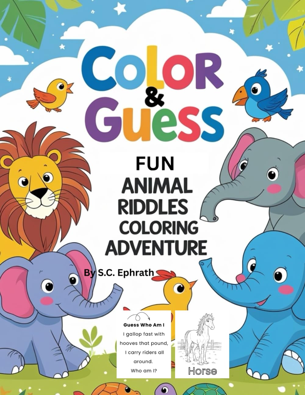 Color & Guess: Fun Animal Riddles and Coloring Adventure